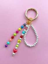 Load image into Gallery viewer, Beaded Smiley Face Key Chain
