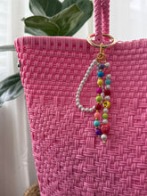 Load image into Gallery viewer, Beaded Smiley Face Key Chain
